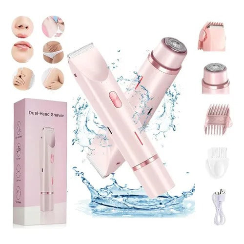 DUALVELVET™ RASURADORA FEMENINA FACIAL Y CORPORAL 2 EN 1