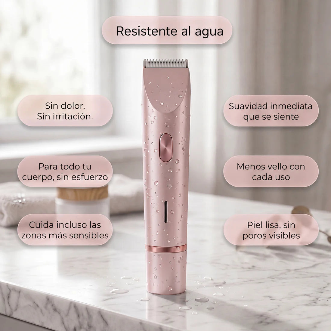 DUALVELVET™ RASURADORA FEMENINA FACIAL Y CORPORAL 2 EN 1