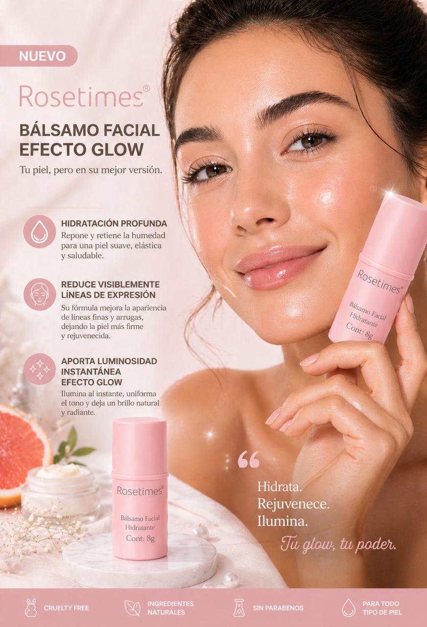 ROSETIMES® BALSAMO FACIAL HIDRATANTE - ANTIARRUGAS - EFECTO GLOW 2x1✨