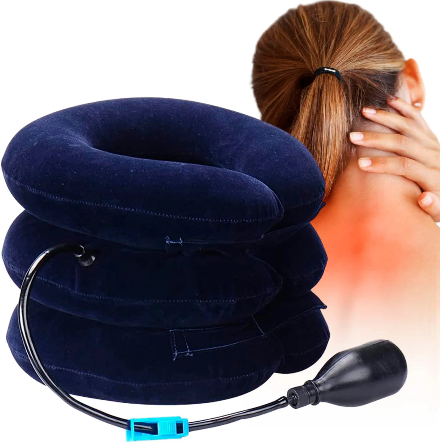 ALMOHADA ORTOPÉDICA INFLABLE PARA CUELLO